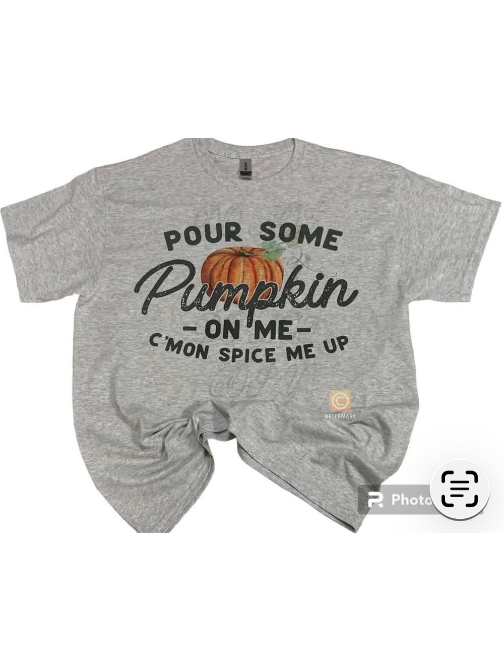 Gray Pumpkin ‘Pour Some Pumpkin On Me' Shirt Large